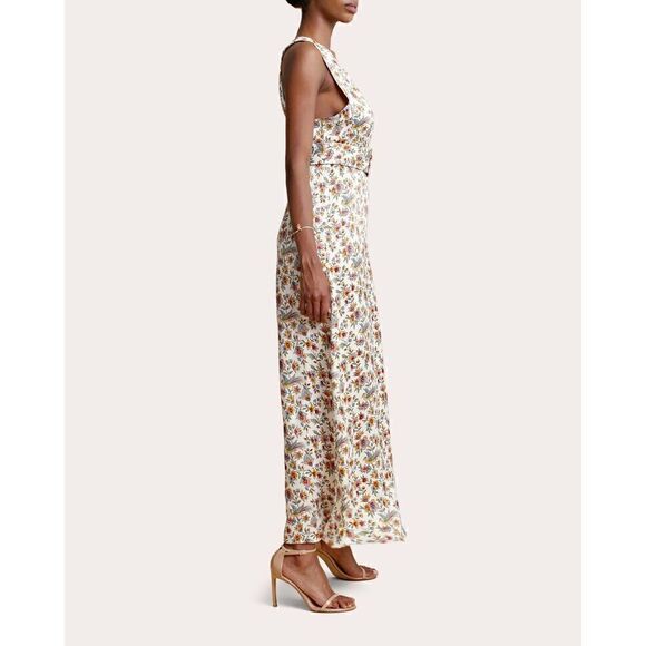 NWT byTiMo Bird Print Crepe Satin Maxi Dress Size XS MSRP $488 - Picture 11 of 12